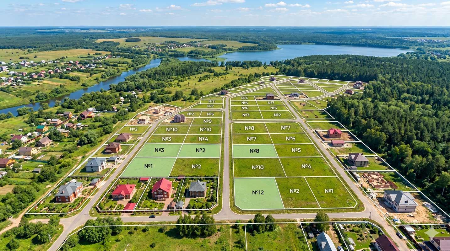 3D панорама земельных участков