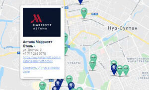 Карта 3Д-туров г. Астана